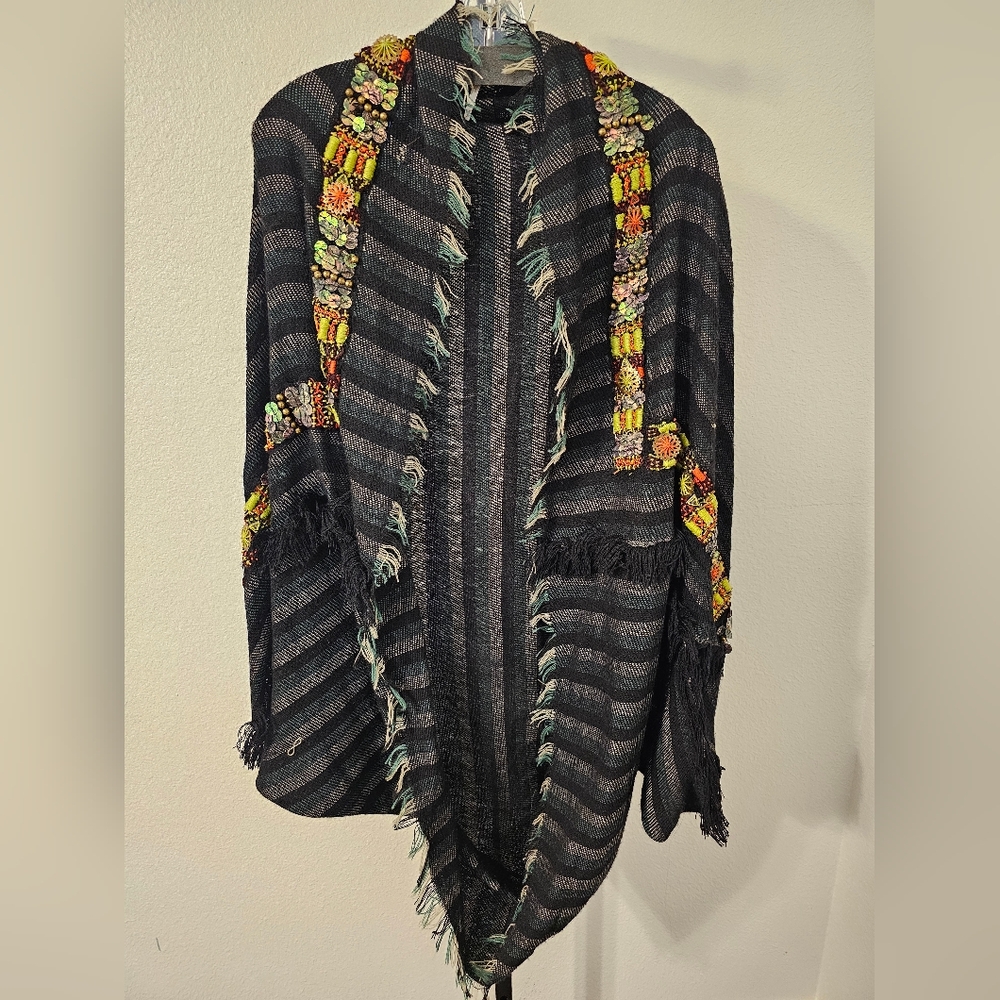 Free People One Size Poncho Loose Jacket